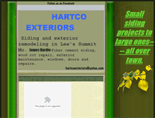 Tablet Screenshot of hartcoexteriors.com